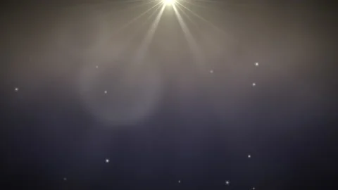 Fly white glitters and sun rays on shiny background Stock Footage 166134453