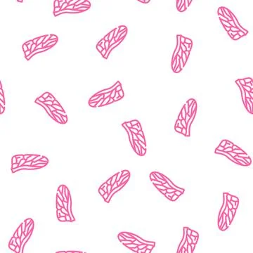 Fly wing vector seamless pattern Illustrazione stock