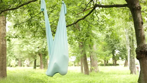 Fly yoga Video stock 113542167