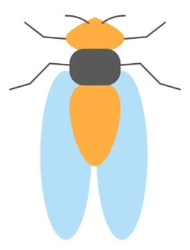 Flybee illustration vector Stock Illustration