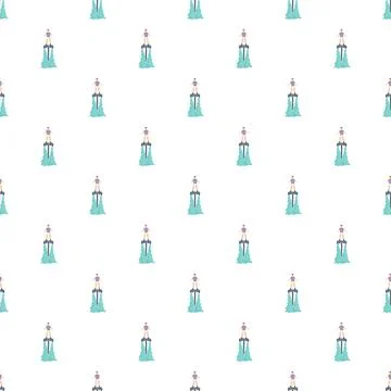 Flyboard extreme water activity seamless pattern Stock Illustration
