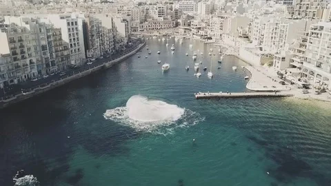 Flyboard fun on water Stock Footage 83274890