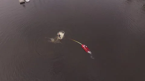 Flyboard training Stock Footage 68849648