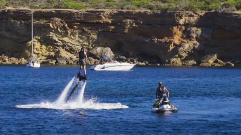 Flyboard in a vacation day. Stock-Footage 137453324