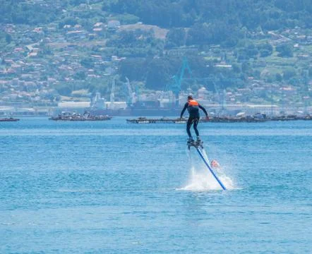 Flyboard in Vigo Foto stock