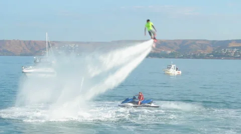 Flyboard water activities Video stock 43293951