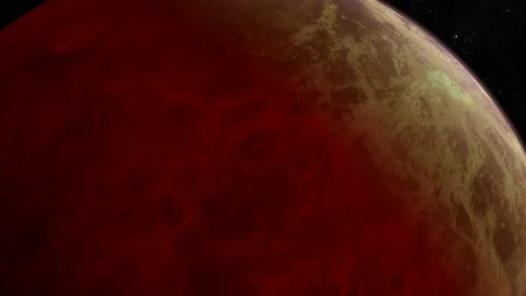 Flyby around the Venus Planet in Space Stock Footage 152554889