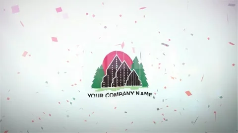 Flyby Clean Simple Rainbow Corporate Logo Rotate  Opener Stock After Effects