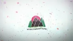 Flyby Clean Simple Rainbow Corporate Logo Rotate Opener Stock After Effects