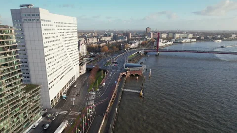 Flyby The Function Room Facility Of Willemswerf In Rotterdam, South 스톡 동영상 225674662