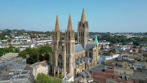 Flyby Truro Cathedral Stock Footage 251801639