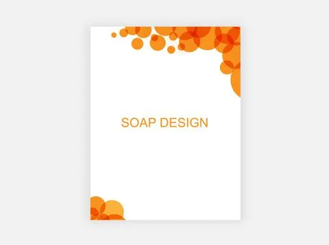 Flyer with A4 circles. Vector graphics. Stock Illustration