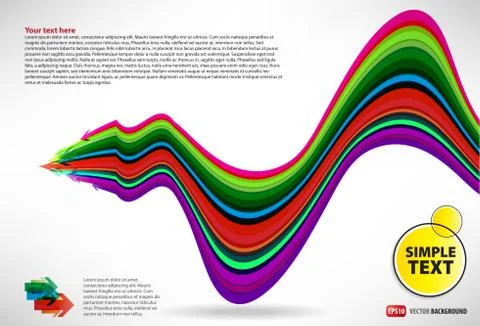 Flyer abstract arrows Illustrazione stock