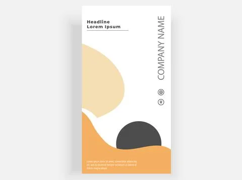 Flyer, with abstract pattern. Vector graphics Stock Illustration