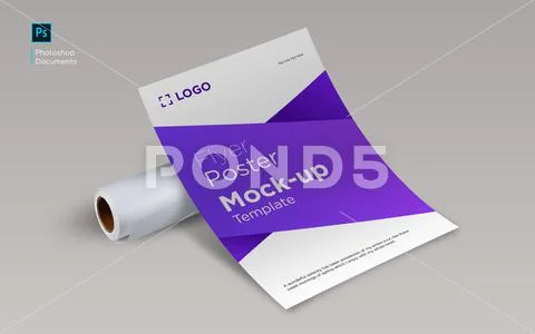 Flyer and Poster Mockup ~ PSD Photoshop Template #196142640