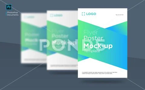 Flyer and Poster Mockup ~ PSD Photoshop Template #196143024