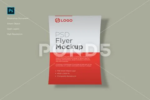 Flyer and Poster Mockup ~ PSD Photoshop Template #196160566