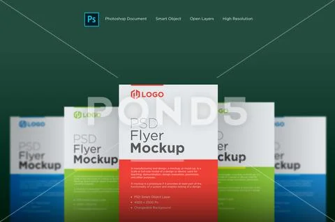 Flyer and Poster Mockup Modello PSD
