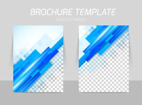 Flyer back and front template design Stock Illustration