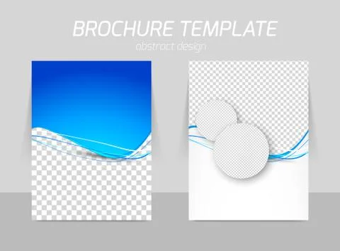 Flyer back and front template design Stock Illustration