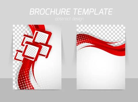 Flyer back and front template design Stock Illustration