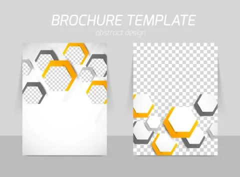 Flyer back and front template design Illustrazione stock