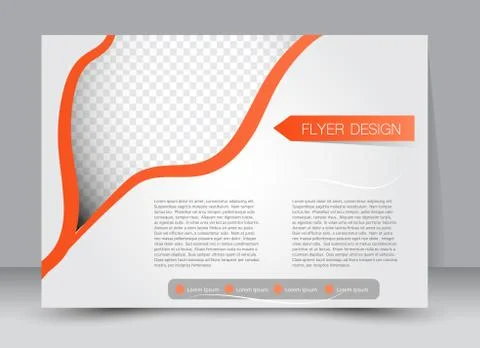 Flyer, brochure, billboard template design landscape orientation Stock Illustration