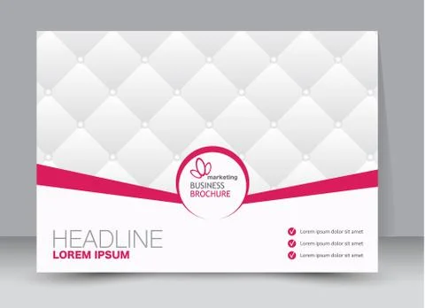 Flyer, brochure, billboard template design landscape orientation Stock Illustration