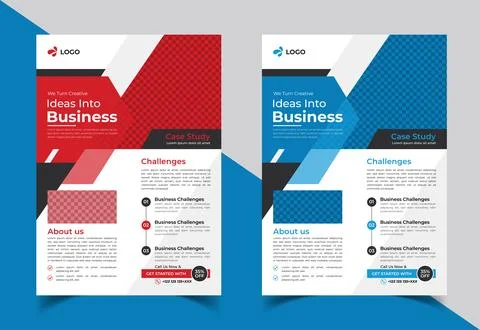 Flyer brochure design template business cover geometric cover design Stock Illustration