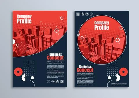 Flyer brochure poster design Stock Illustration