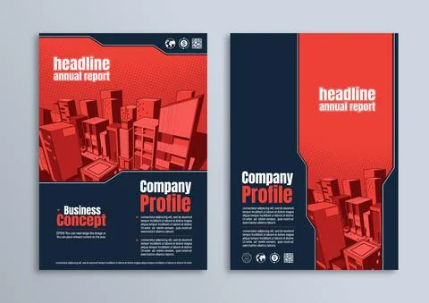 Flyer brochure poster design Illustrazione stock
