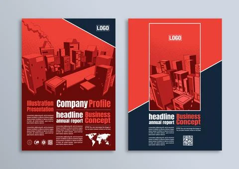 Flyer brochure poster design Stock Illustration