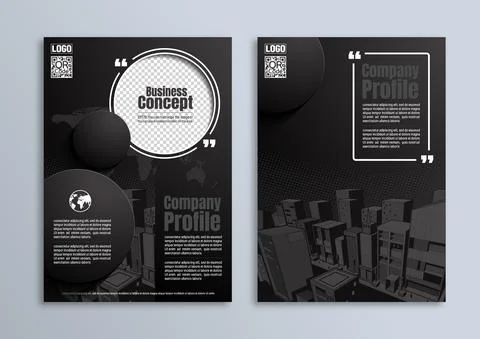 Flyer brochure poster design 스톡 일러스트