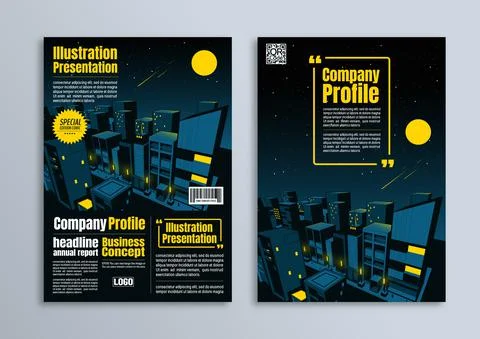 Flyer brochure poster design Stock Illustration