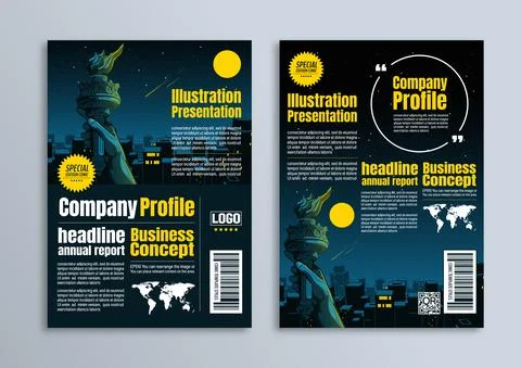 Flyer brochure poster design Stock-Illustration