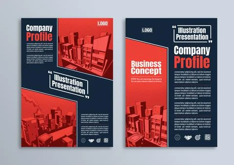 Flyer brochure poster design Stock Illustration