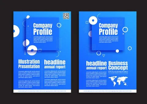 Flyer brochure poster design Stock Illustration