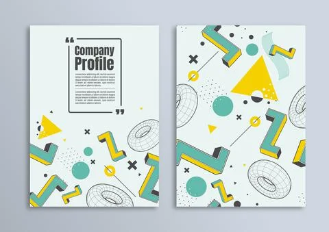 Flyer brochure poster design Stock Illustration