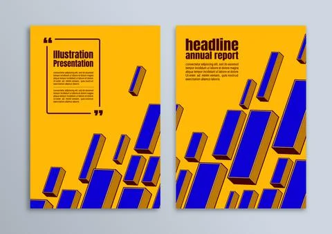 Flyer brochure poster design Stock Illustration