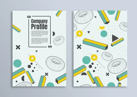 Flyer brochure poster design Stock Illustration