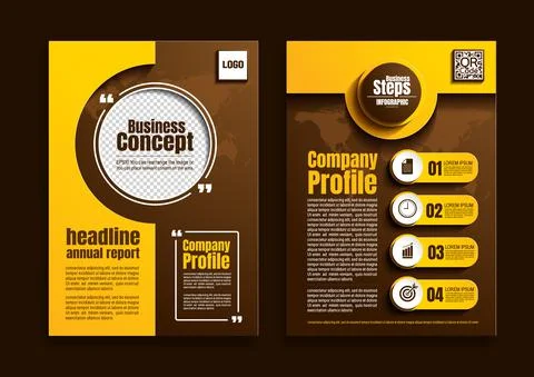 Flyer brochure poster design Illustrazione stock