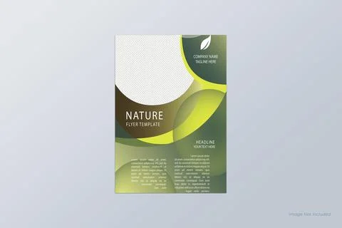 Flyer design background brochure template vector Illustrazione stock