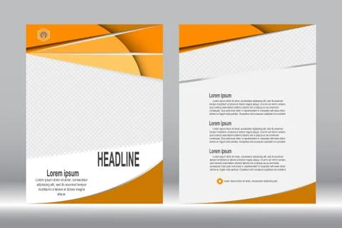 Flyer design, Brochure template abstract vector background. Stock Illustration