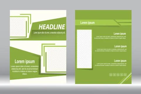 Flyer design, Brochure template abstract vector background. Stock-Illustration