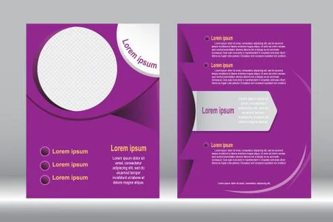 Flyer design, Brochure template abstract vector background. 스톡 일러스트