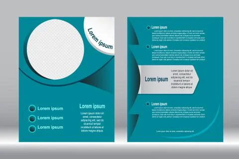 Flyer design, Brochure template abstract vector background. Stock-Illustration