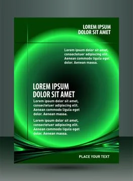 Flyer design content background. Design layout template Stock Illustration