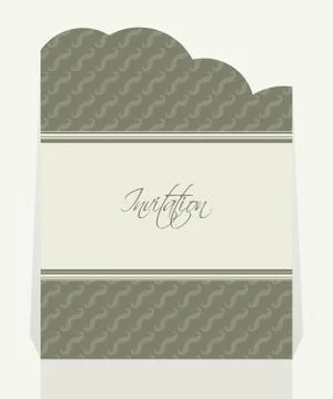 Flyer design with hipster elements Stock Illustration