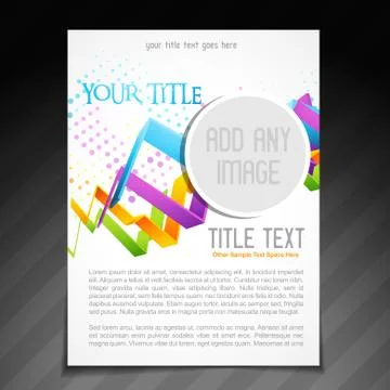 Flyer design Stock Illustration