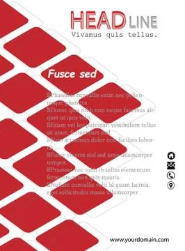 Flyer design Stock Illustration